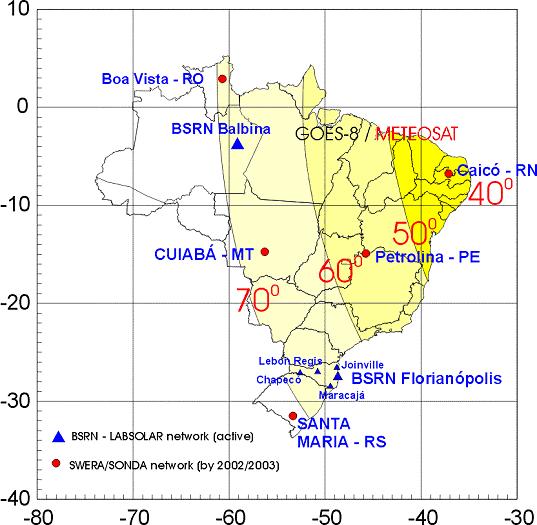 Ground validation and cross-check Ground validation and crosscheck will be performed in selected sites of Brazil, representing major climatic sub-regions as shown in Fig 4.