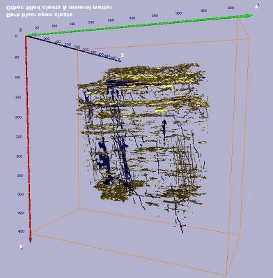 CT-scans: cleat type, angle & distribution Results, relevant for simulation input Brzeszcze LW105, seam 405 Scans