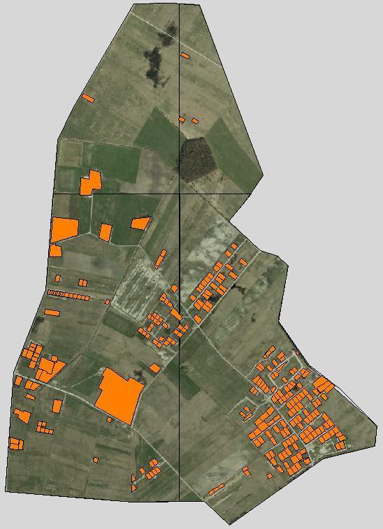 many of them have already been built, the average area of land, etc. (Table 1). Trušelių village is more than double in terms of the total area in comparison to the Ginduliai.