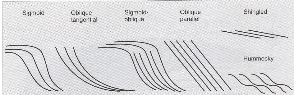 Seismic facies Figure shows type of clinoforms.