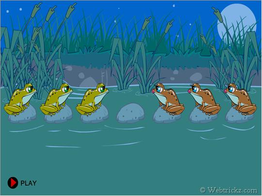 11/18/14 15 Example: Frog Puzzle (http://www.hellam.net/maths2000/frogs.