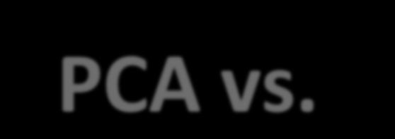 PCA vs.