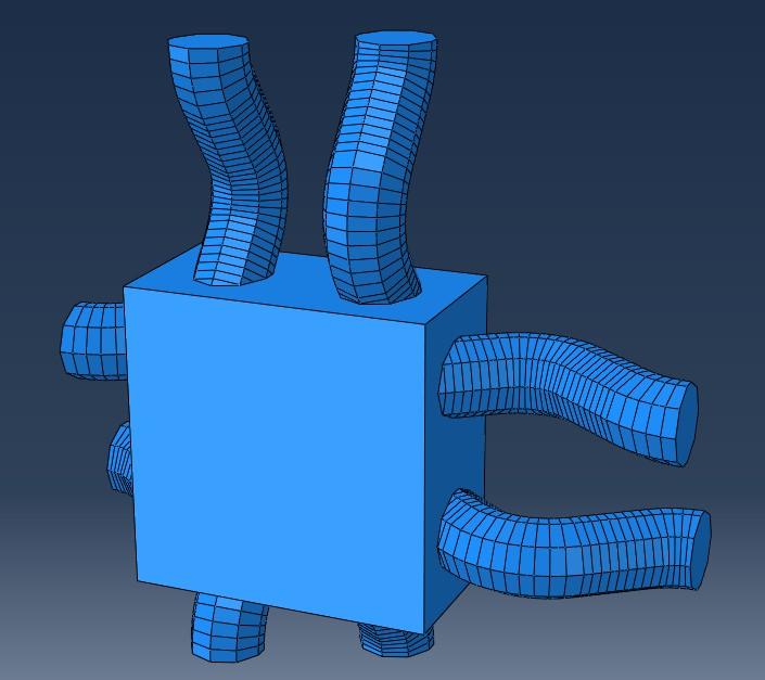Creating a plain weave unit cell in ABAQUS CAE 2013-03-01 Emina Music Andreas Widroth Create Plain weave Unit Cell (Matrix+Yarn part): Press Merge/Cut Instance and name the new Part Plain weave.