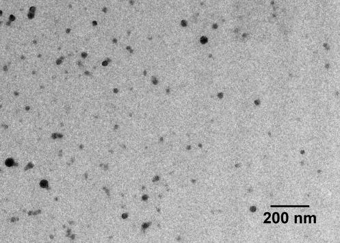 TEM images and size distributions of non-doped PVK P-dots and iridium (Ir, III) complex-doped P-dots (5 µg/ml in THF for the