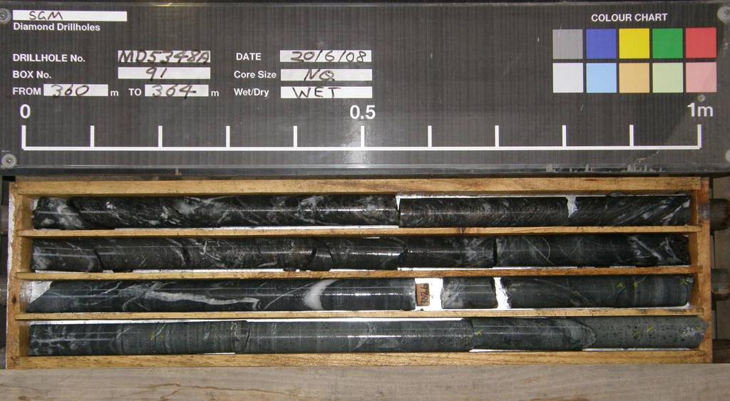 10.8 DIAMOND DRILL CORE PROCESSING A detailed flow sheet of core processing activities is shown in Figure 10-1.
