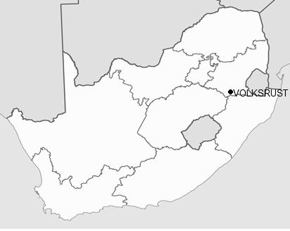 Geography/P2 3 E/Feb. Mar. 2017 NS GENERL INFORMTION ON VOLKSRUST Volksrust is a town in Mpumalanga on the border of KwaZulu-Natal. It is located 240 km southeast of Johannesburg.