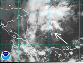 If the storms merge into one low pressure complex, it is called a tropical wave, which moves