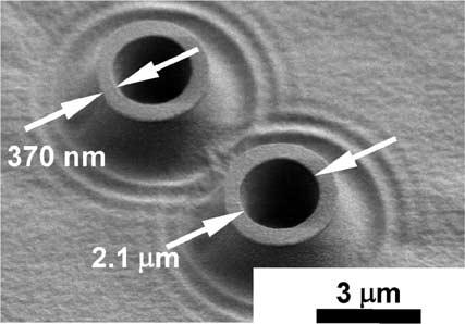 pressure. We used photoresist (Microposit S1818, Shipley Inc.) with thickness 2 µm when forming 3D structures.