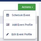 Add Event Profile Manual Adjustments Select this option to: Forecast Adjustments from Past Occurance Creat Adjustments Manually.
