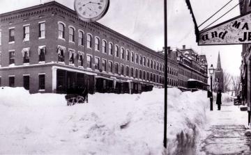Blizzard of March 1888 Look how far we have come! This photograph depicts Main Street in Brattleboro, Vermont after a big snow.