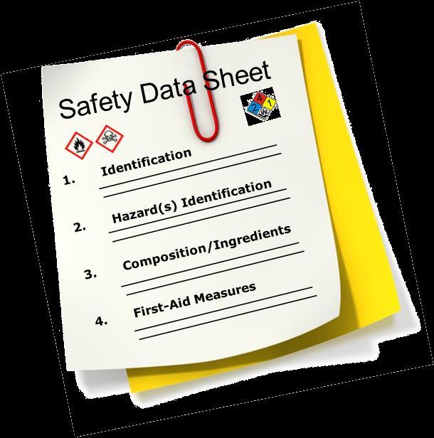 (g) Safety Data Sheets 1.