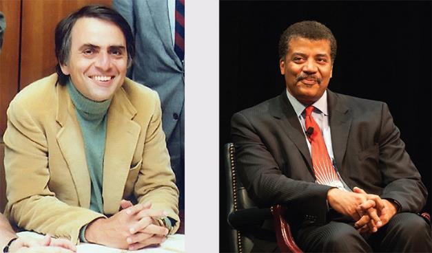FIGURE 7.10 Carl Sagan (1934 1996) and Neil degrasse Tyson.