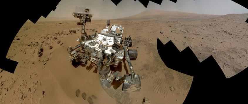 FIGURE 7.1 Self-Portrait of Mars. This picture was taken by the Curiosity Rover on Mars in 2012.