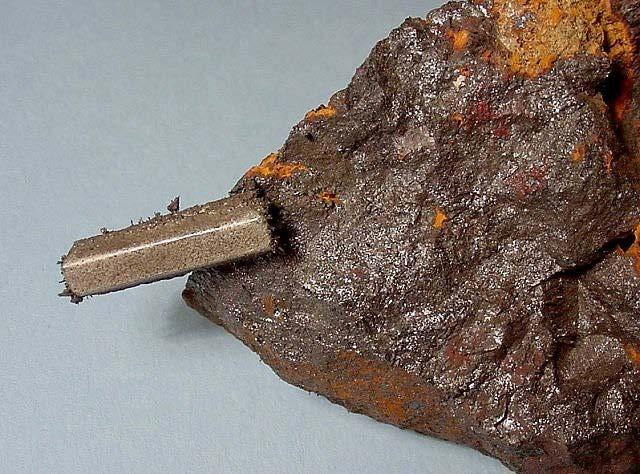 There are minerals within rocks that have magnetic