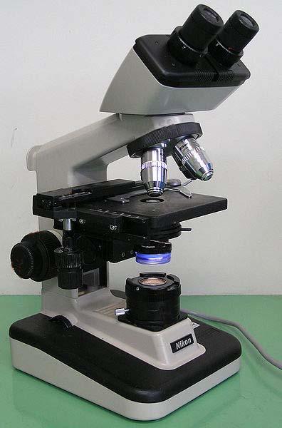 You must handle the microscope with care. It is delicate and very expensive!