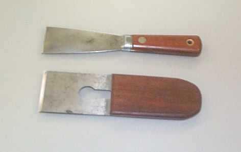 Scraping } Uses spatula or similar tool }
