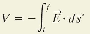 potental fom the feld If we set V = 0 and V f = V Ths s the potental V at any pont f elatve to the zeo potental at nfnty.