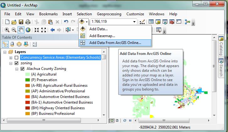Connecting to ArcGIS online ArcGIS online offers many ways to connect to either user