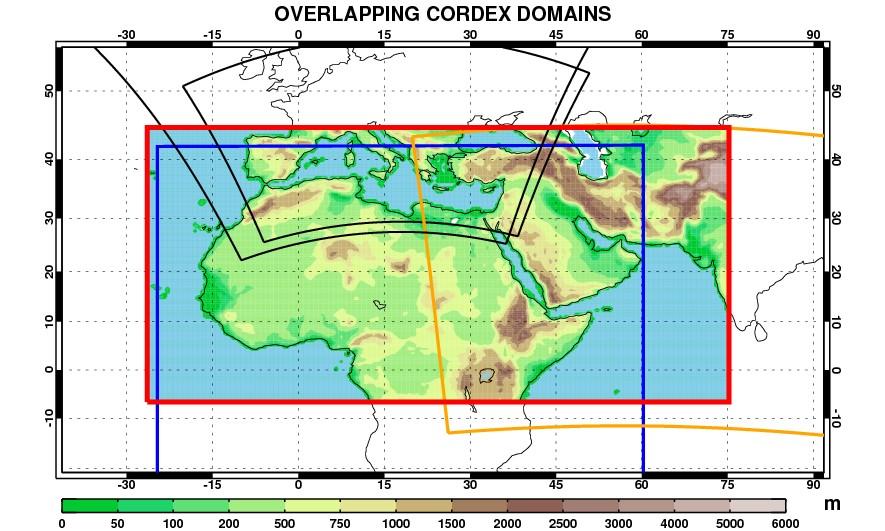 CORDEX domains over Arab region EUR-44/MED-44 WAS-44 ARB-44 AFR-44 ARB-44 is synchronized