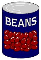 Example F: How much paper is needed to make a label for this can of beans which has a radius of 1.