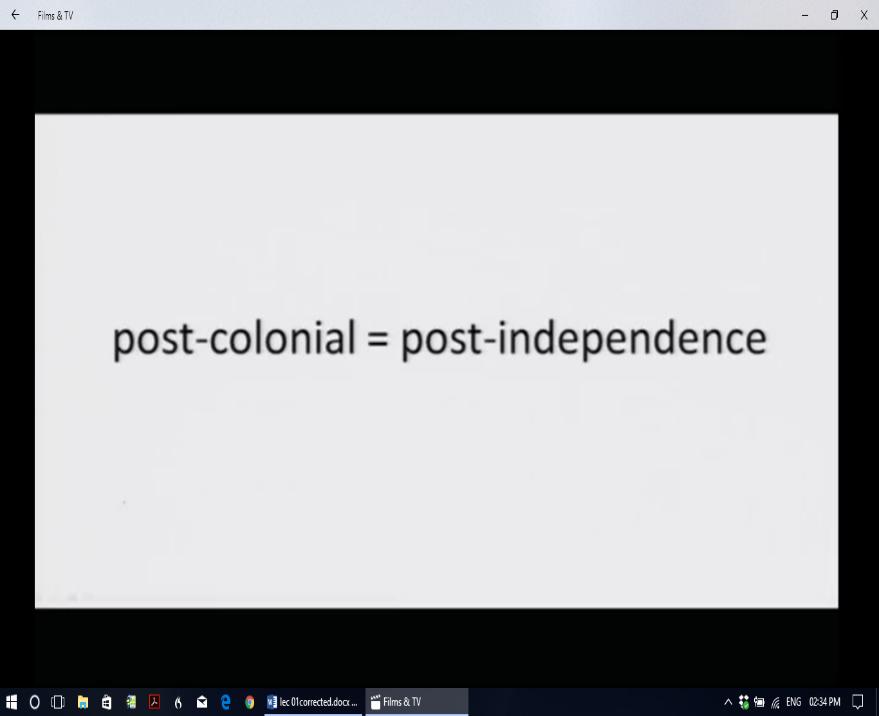 studies, and to mark this difference, the word postcolonialism is used without the hyphen by most scholars of postcolonial studies.