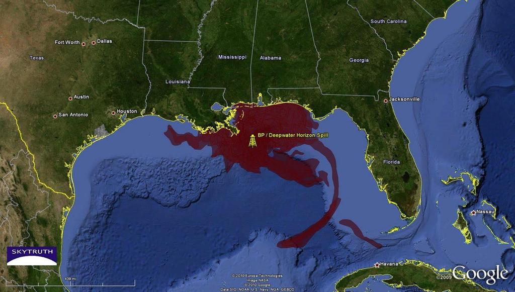 BP Oil Spill: 16,000 total miles of coastline have been affected,