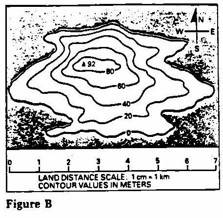 This island starts at sea level. How do you know? (Look only at the contour map.) 4. What is the contour interval of this map? 5.