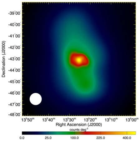 First γ-ray Imaging of Radio Galaxy Lobes Over ½ of the total >100 MeV observed LAT flux in the lobes LAT >200 MeV WMAP 20 GHz 0.