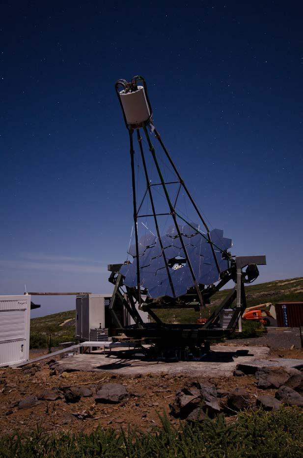 Facts about FACT 2200 m a.s.l. Observatorio del Roque de los Muchachos, La Palma HEGRA CT3 mount 9.5 m² mirror area G APD camera Silicon based photosensors 4.