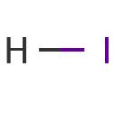 Explain why there is no hydrogen bonding between HI molecules.