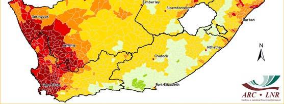 Figure 5 The current SPI maps (Figure 5-8) show that severe to extreme drought conditions dominate the northern parts of KwaZulu-Natal and southern