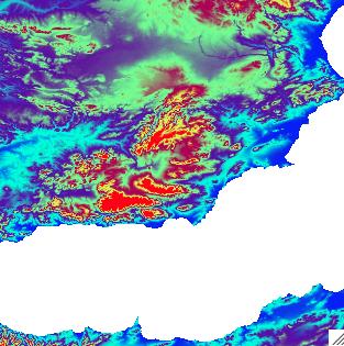 Scaling topographical parameters: methodology Subgrid representation of erosion/deposition processessrtm SRTM 5º