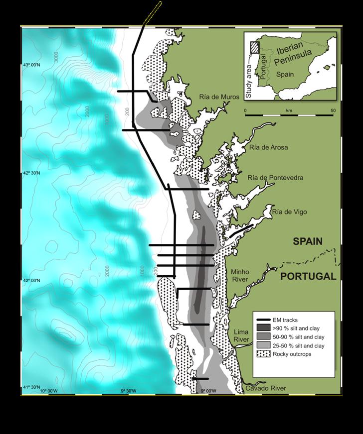 Case study: NW Iberian Shelf Why study shelves Sedimentary pathway coast deep sea Storage area for terrigenous material Ecological, economical importance The NW Iberian continental shelf High energy,