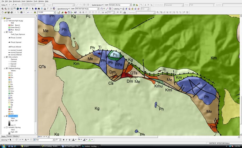 Extracted Elevation contours from DEM: Spatial Analysis -> Surface Analysis -> contour, using