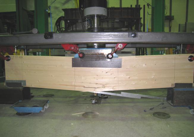 5. Results Figure 45. A typical bending failure. Some of the failures were hard to divide strictly to shear or bending failures.