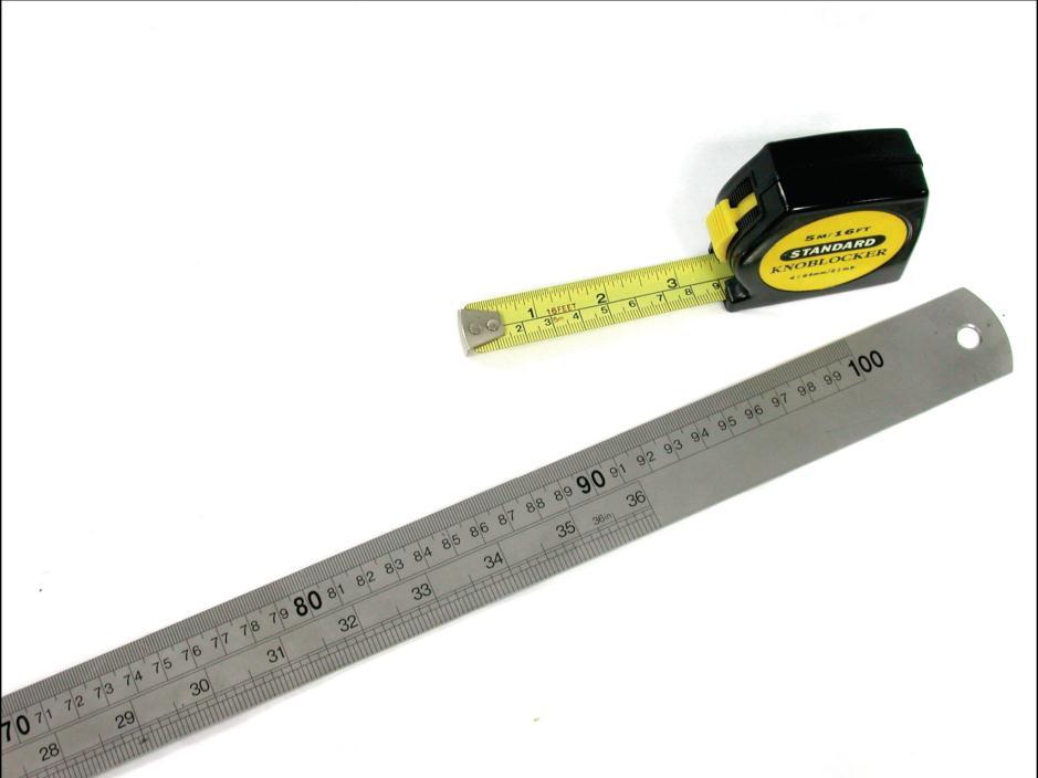 Measurement of Length Length Measuring tape is used to measure relatively long