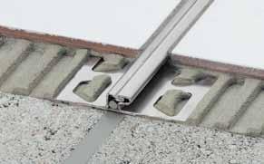 The product range includes profile types for structural joints,