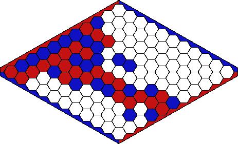 Hex (Board Game) Hex Rules: Players take turn placing a stone (of their color) on an unoccupied cell.