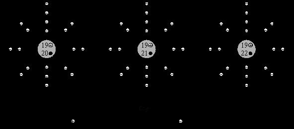 Q8. The diagrams show three isotopes of potassium.