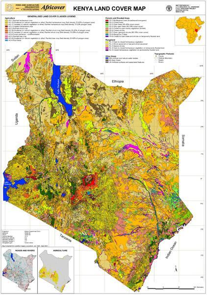 Land Cover based approach Land Cover database: Africover 8.