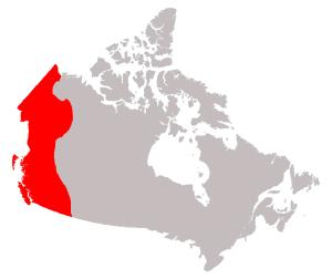 The Western Cordillera This region, on the Western coastline of Canada, is