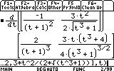 a y = dv y a y = 3 t 3 +1 = 3 t t 3 +1 ( ) 1/ + t 1 ( ) 3/ t ( t 3 +1 ) + t 1 ( ) ( ) 3/ a y = 3t t 3 + 4 4 t 3 +1 ( )