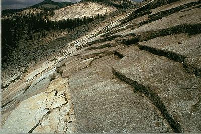 Pressure Bedrock at great depths is under from the overlying rock layers.