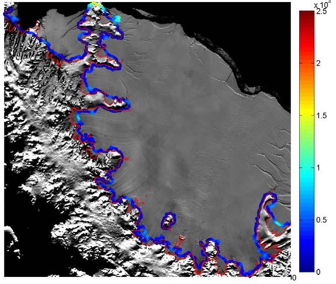CryoSat: Ice Sheet Grounding lines Larsen Ice