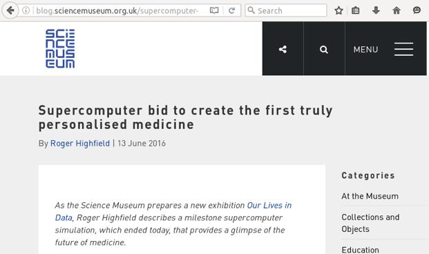 London Science Museum blog post