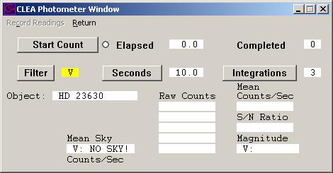 Student Manual Then select Take Reading on the right side of the window to access the Photometer controls as shown in Figure 4.