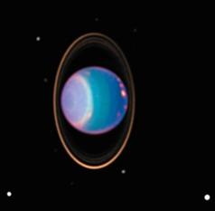 Uranus About 4 x larger than Earth Low density (density = 1.