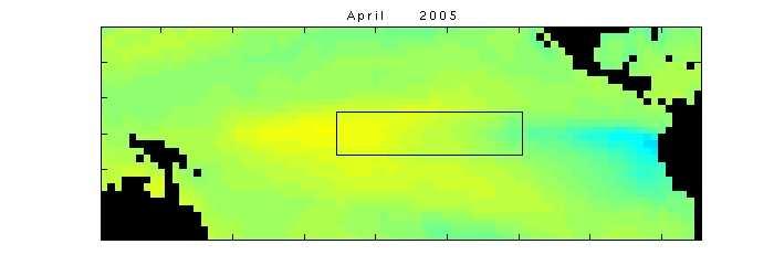 April 2005 anomaly forecast