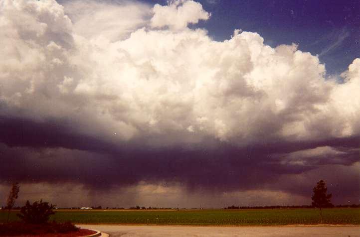 Downburst Formation: Two Mechanisms 1) Evaporation mechanism (most important): Evaporation from rain cools the air.