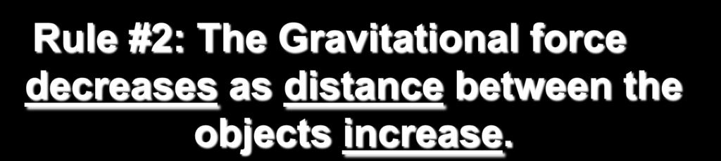 Rules of Gravity